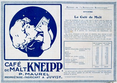 Kneipp Café de Malt, mainos, 1915 tekijältä Unbekannt