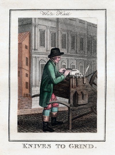 Knives to Grind, Whitehall, Lontoo, 1805 tekijältä Unbekannt