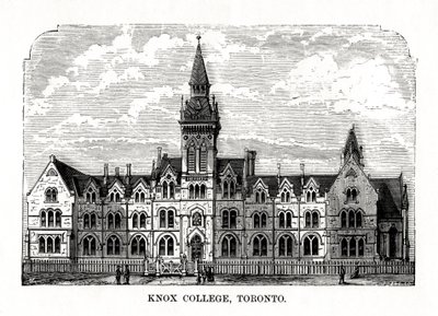 Knox College, Toronto, Ontario, Kanada, 1800-luku tekijältä Unbekannt