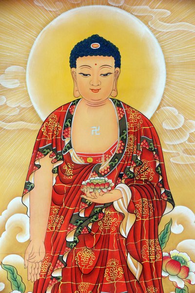 Kong Meng San Phor Kark See -luostari. Shakyamuni Buddha-maalaus, 20160819, Singapore, Singapore tekijältä Unbekannt