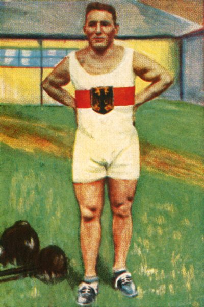 Kurt Helbig, saksalainen painonnostomestari, 1928. tekijältä Unbekannt