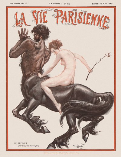Parisian Life -lehden kansi, 1921 tekijältä Unbekannt