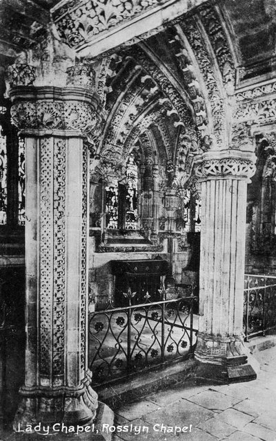 Lady Chapel, Rosslyn Chapel, Midlothian, Skotlanti, 1900-luku tekijältä Unbekannt