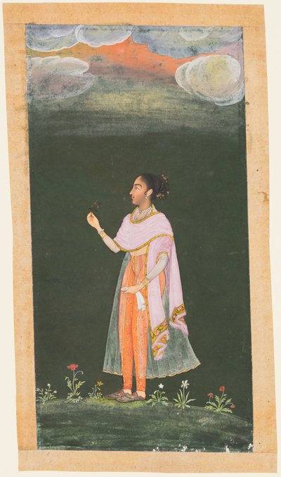 Lady Handing a Flower, c. 1670-80 luvut. tekijältä Unbekannt
