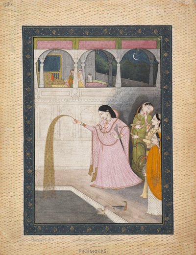 Lady Handing Sparkler, n. 1800. tekijältä Unbekannt