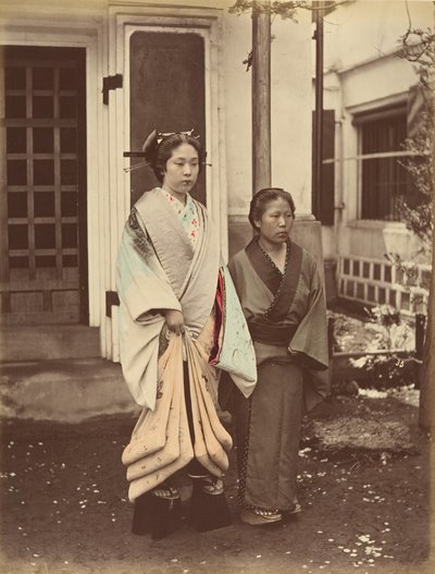 Lady & palvelija, 1870-luku. tekijältä Unbekannt