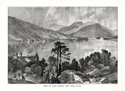 Lake George, New Yorkin osavaltio, Yhdysvallat, 1877 tekijältä Unbekannt