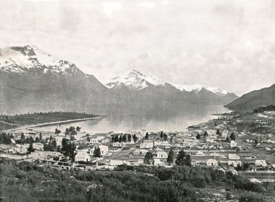 Wakatipu-järvi ja vuoret, Queenstown, Uusi-Seelanti, 1895. tekijältä Unbekannt