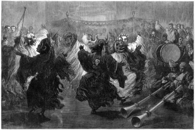 Lama tanssi Jummoossa, esitettiin ennen Walesin prinssiä, 1876 tekijältä Unbekannt