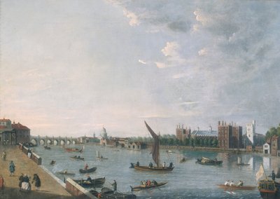 "Lambeth Palace from Horseferry", c1750 tekijältä Unbekannt
