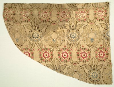 Lamppuja, joissa kaksinkertainen ogival kukkakuvio ruudullisella pohjalla, 1550-1575. tekijältä Unbekannt