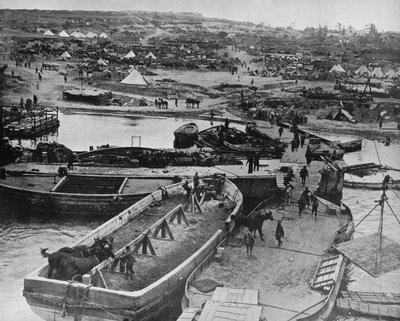 Laskeutumisranta Sedd el Bahriin, kun brittijoukot saapuivat niemimaalle, 1915 tekijältä Unbekannt