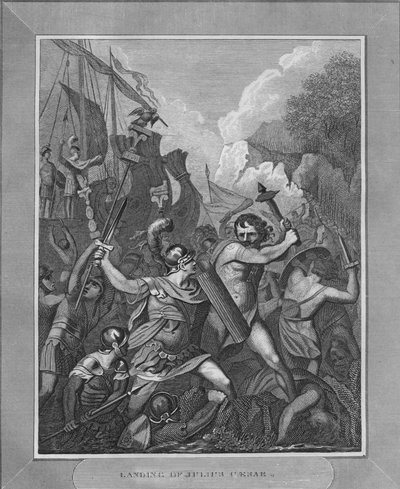 Julius Caesarin maihinnousu, 1838 tekijältä Unbekannt