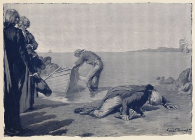 Paolin maihinnousu Korsikan maaperälle, 1700-luvun loppu, 1896 tekijältä Unbekannt