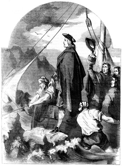 Chevalier de St Georgen laskeutuminen Skotlannissa, 1715, 1800-luku tekijältä Unbekannt