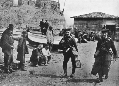 Merijalkaväen maihinnousuryhmä Dardanellien vastaisten operaatioiden alkuvaiheessa, 1915 tekijältä Unbekannt