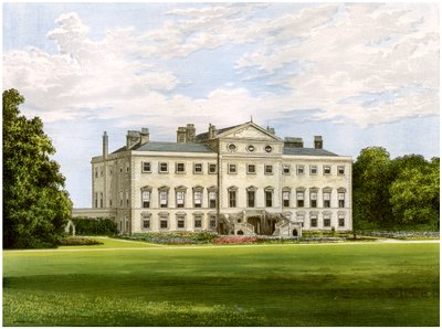 Lathom House, Lancashire, Lord Skelmersdalen koti, vuodelta 1880 tekijältä Unbekannt