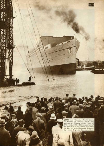 Britannian keisarinnan laukaisu Glasgow, 11. kesäkuuta 1930, 1935. tekijältä Unbekannt