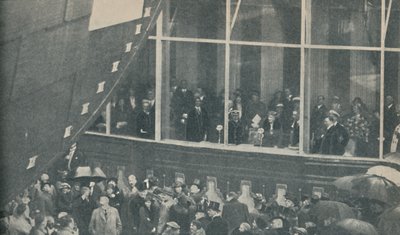 Uusi jättiläinen brittiläinen linja-alus RMS Queen Mary laskettiin vesille 26. syyskuuta 1934 1936 tekijältä Unbekannt