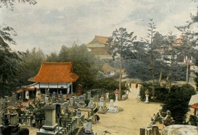 Le Cimetiere Kurodani a Kioto, Tombes Sculptees, Hautakivet Kurodanin hautausmaalla, Kioto, 1900. tekijältä Unbekannt