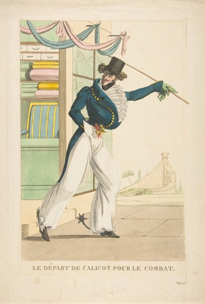 Calicon lähtö taisteluun, 1817-1818. tekijältä Unbekannt