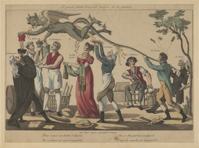 Rahan suuri paholainen, talouden suojelija, 1800-luvun alku. tekijältä Unbekannt