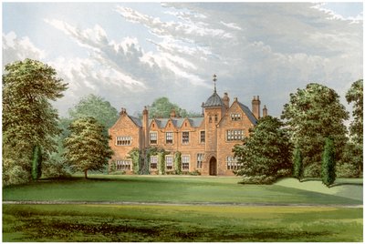 Lea, Lincolnshire, Baronet Andersonin koti, vuodelta 1880 tekijältä Unbekannt