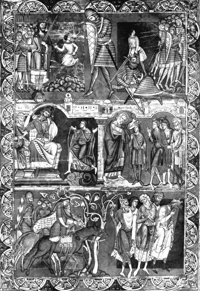 Lehti Raamatusta. Winchester, c1160-1170, 1930 tekijältä Unbekannt