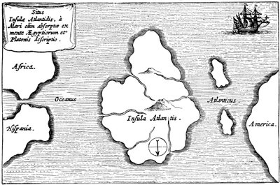 Legendaarinen Atlantiksen saari tekijältä Unbekannt