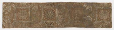 Vuoratun tekstiilin pituus, fragmentti obista, Edo-kausi, 1700-luku. tekijältä Unbekannt
