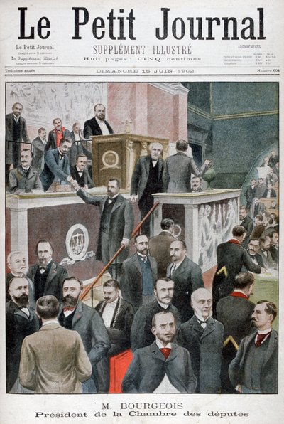Leon Bourgeois, edustajainhuoneen puheenjohtaja, 1902 tekijältä Unbekannt