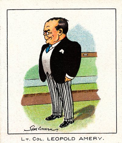 Leopold Charles Maurice Stennett Amery 1873-1955, englantilainen konservatiivipoliitikko, 1929 tekijältä Unbekannt