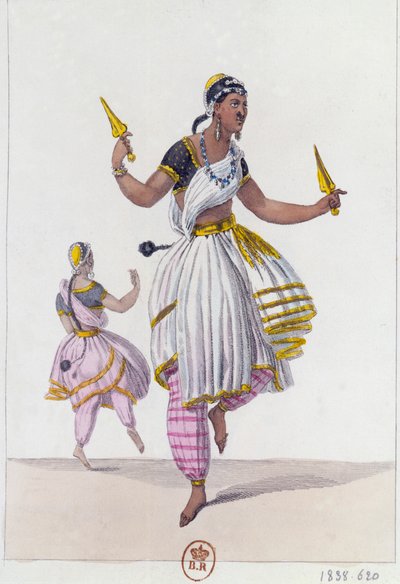 Bayaderit, 1838 tekijältä Unbekannt