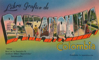 Graafinen kirja Barranquilla Kolumbiasta, 1940-luku tekijältä Unbekannt