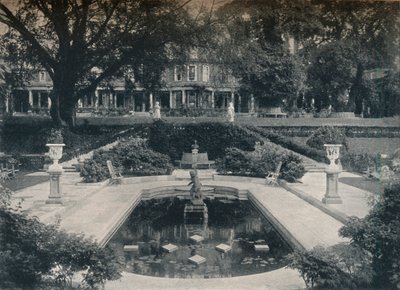 Lily Basin ja West Front, The Hill, Hampstead Heath, c1900 tekijältä Unbekannt