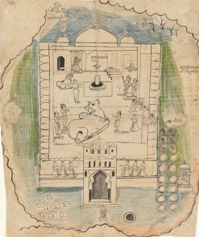 Linga Temple Compound, 1800-luvun loppu. tekijältä Unbekannt