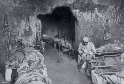 Asuintilat ranskalaisessa luolassa, ensimmäinen maailmansota, 1915 tekijältä Unbekannt
