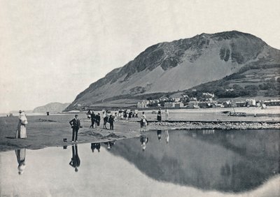 Llanfairechan - Kylä ja Penmaenmawr-vuori, 1895 tekijältä Unbekannt