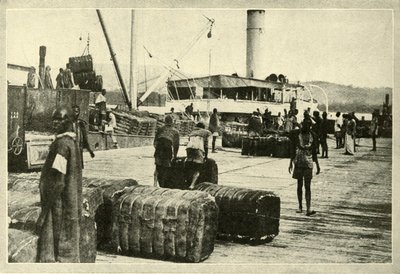 Puuvillalastin lastaus, vuodelta 1948. tekijältä Unbekannt