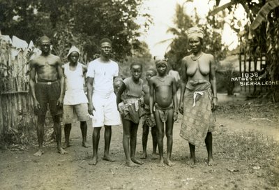 Paikalliset ihmiset, Sierra Leone, 1900-luku tekijältä Unbekannt