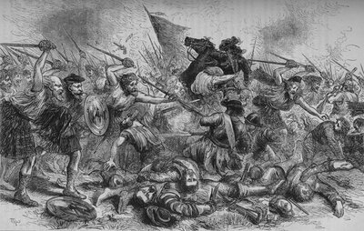 Lochiels Charge Killycrankiessa, 27. heinäkuuta 1689, c1880 tekijältä Unbekannt