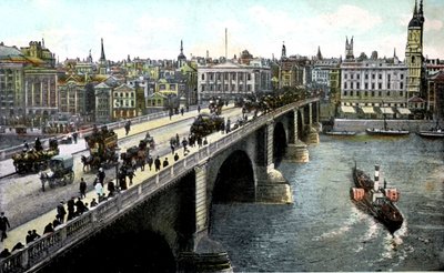London Bridge After The 1904 Widening, Lontoo, 1900-luku tekijältä Unbekannt