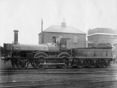 London & South Western Railway LSWR Locomotive No 148, Colne tarjouksensa kanssa, c1880 tekijältä Unbekannt