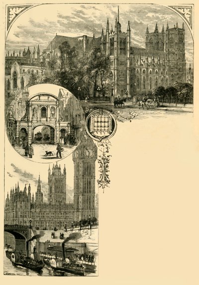 Lontoo. Westminster ja läntiset esikaupunkialueet, 1881. tekijältä Unbekannt