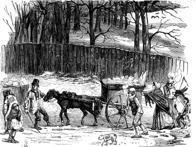 Lontoon jääkärryt, 1850 tekijältä Unbekannt