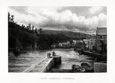Looe Harbour, Cornwall, Englanti, 1896 tekijältä Unbekannt