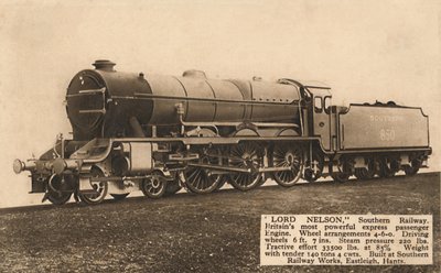 Lord Nelson, Southern Railway, 1930. tekijältä Unbekannt