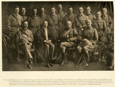 Lord Roberts ja Sir Alfred Milner henkilökohtaisten esikuntien kanssa, 1900, 1901. tekijältä Unbekannt