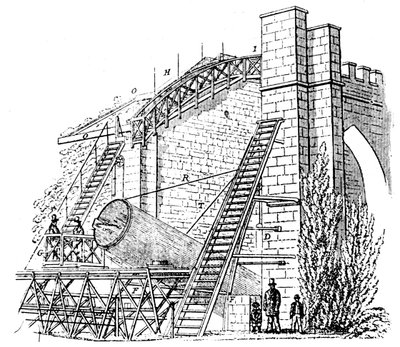Lord Rosses 72 in 1,8m heijastava teleskooppi, 1849 tekijältä Unbekannt
