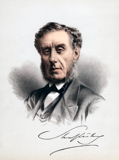 Lord Shaftesbury, englantilainen valtiomies, moraalifilosofi, filantrooppi ja tehtaan uudistaja, 1880 tekijältä Unbekannt